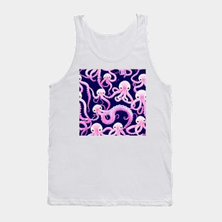 Watercolor octupus pattern Tank Top